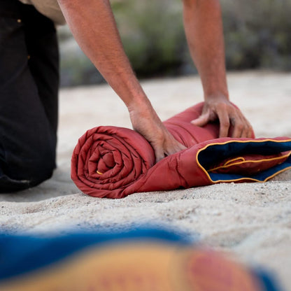 Flame Puffy Blanket - Deep Ember