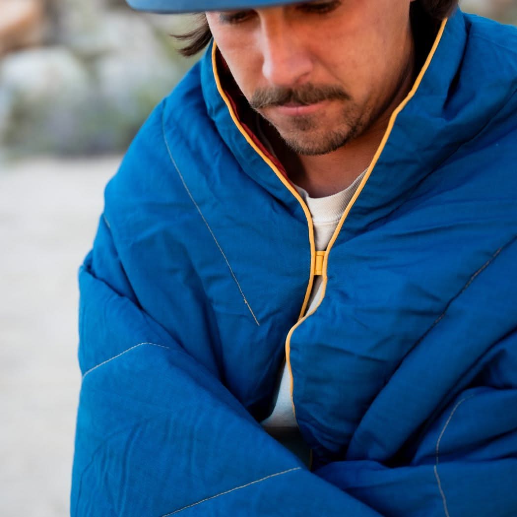 Flame Puffy Blanket - Deep Ember