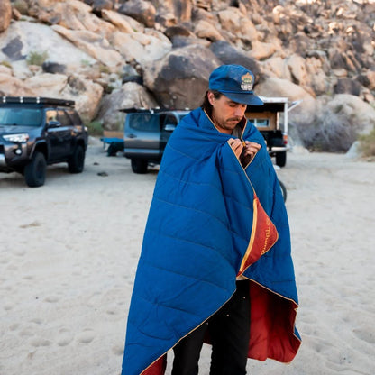 Flame Puffy Blanket - Deep Ember