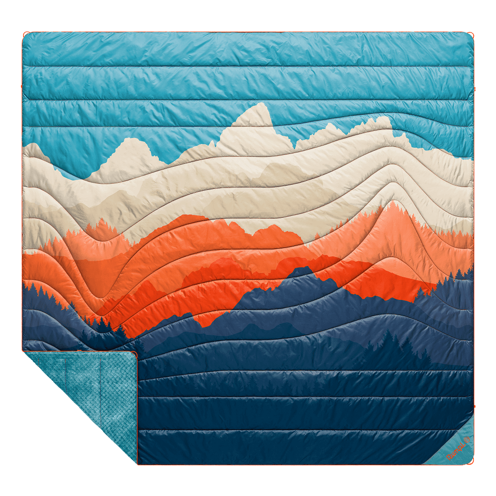 Fleece Puffy 2 Person Blanket - Teton Glow