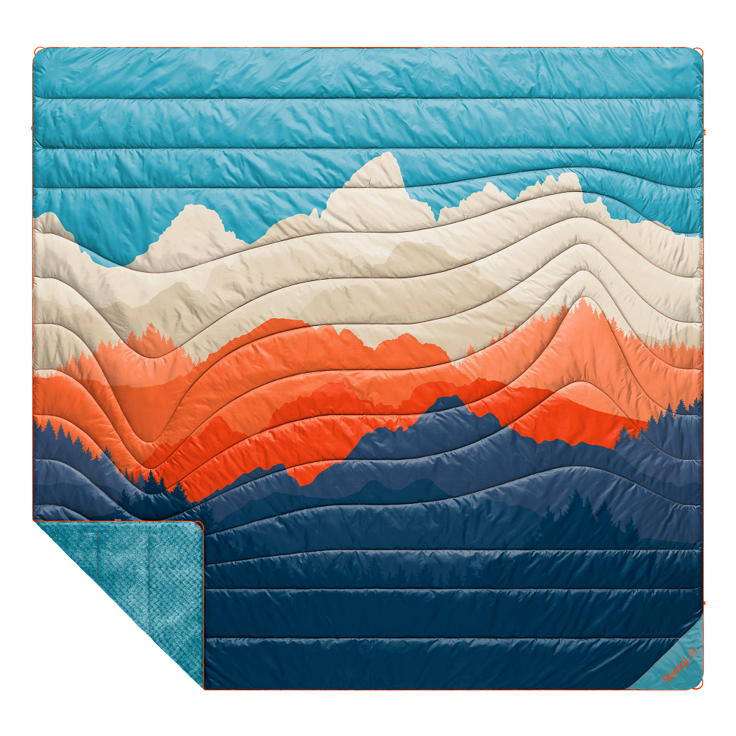 Fleece Puffy 2 Person Blanket - Teton Glow