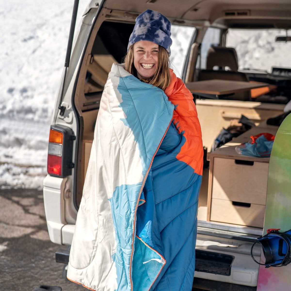Fleece Puffy 2 Person Blanket - Teton Glow