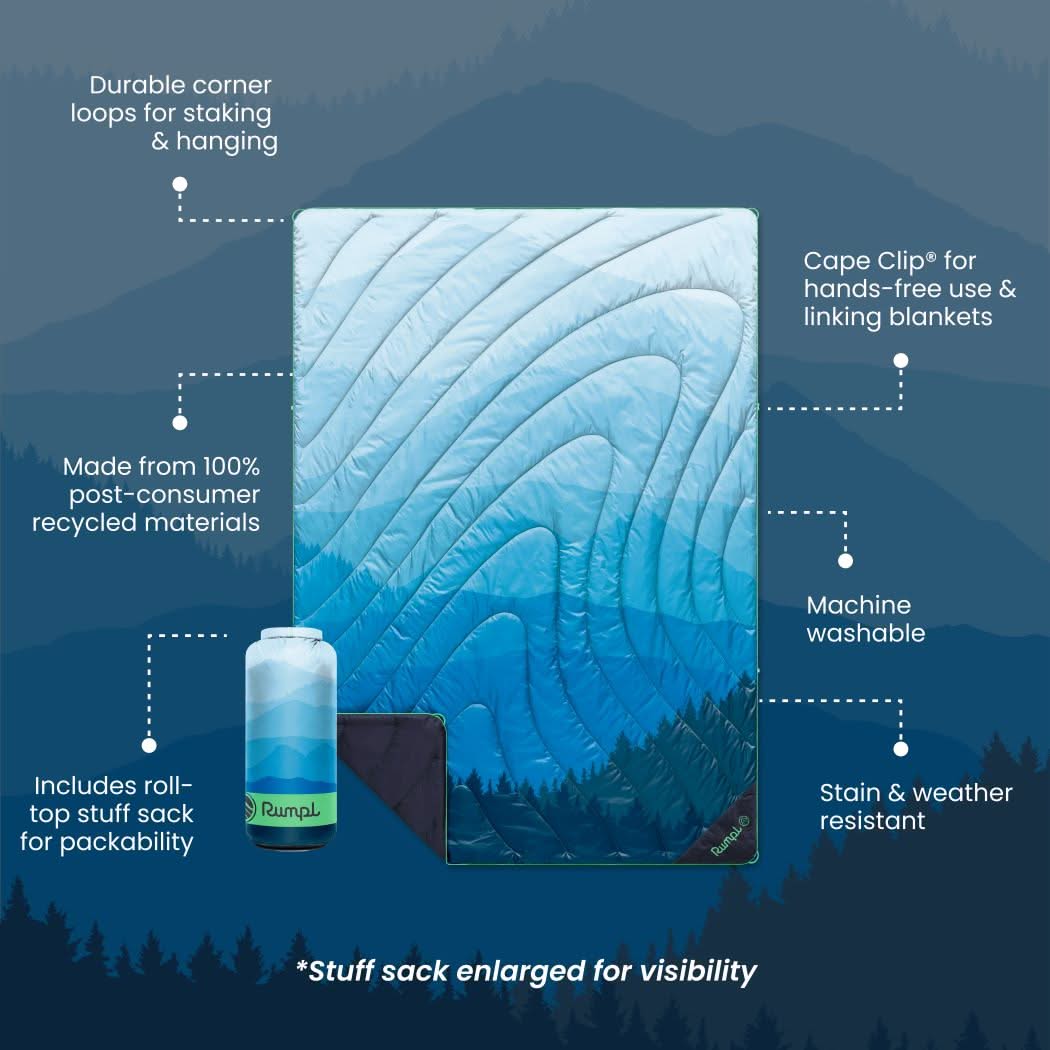 Original Puffy Blanket - Blue Ridge Fade