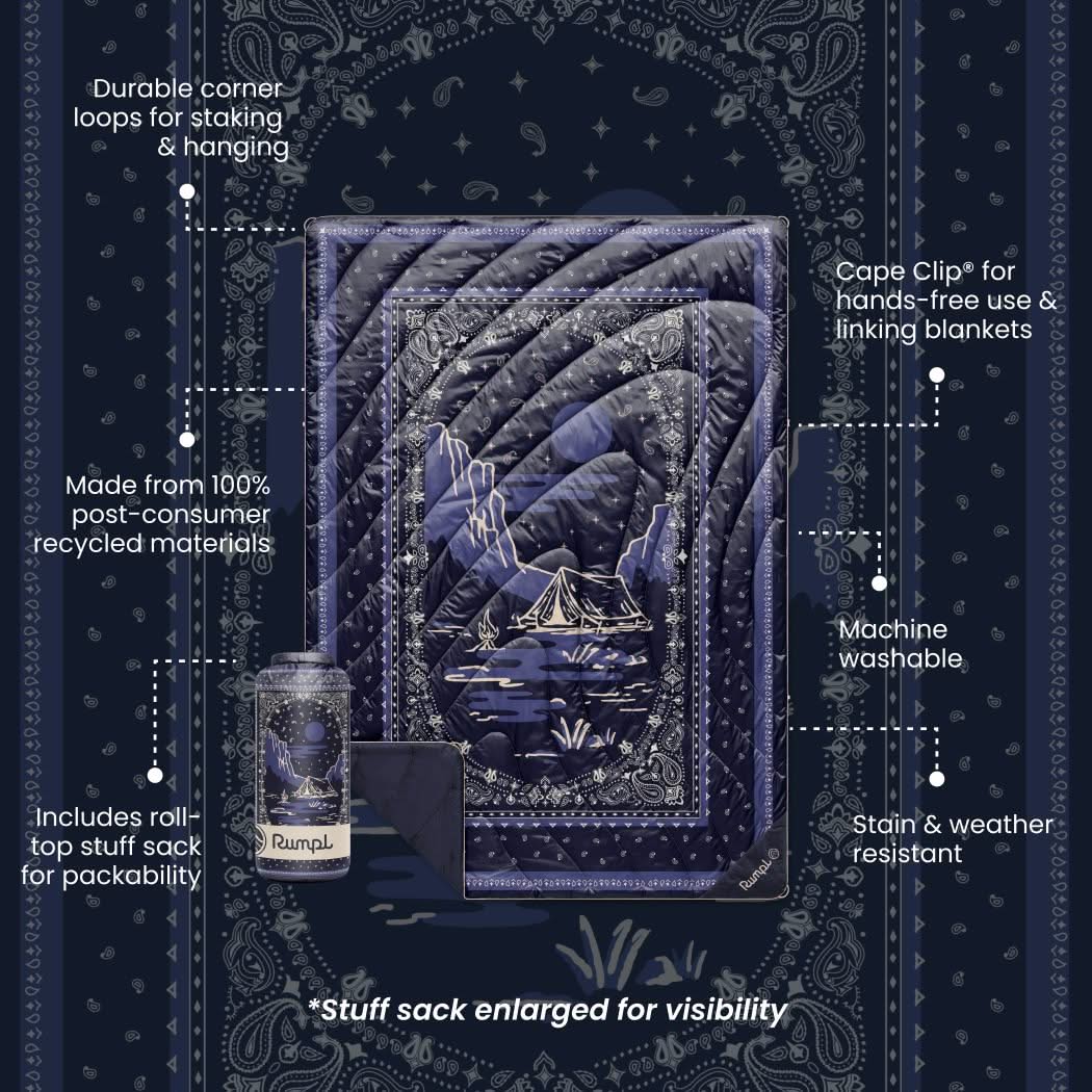 Original Puffy Blanket - Midnight Mesa Bandana
