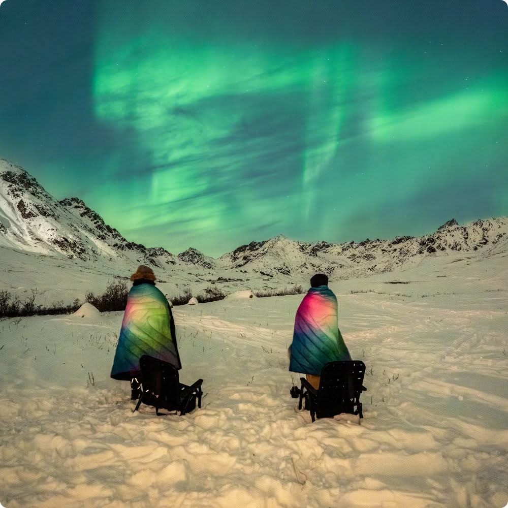 Original Puffy Blanket  - Northern Lights