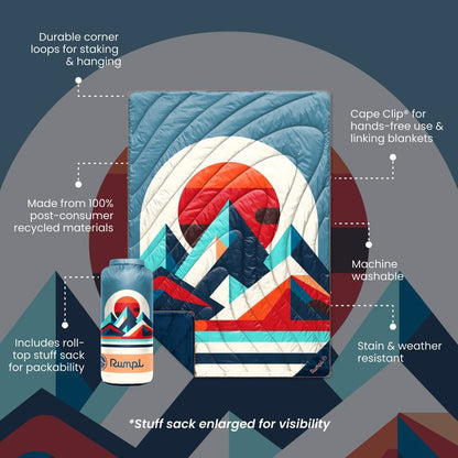 Original Puffy Blanket - Radiant Peak Eclipse