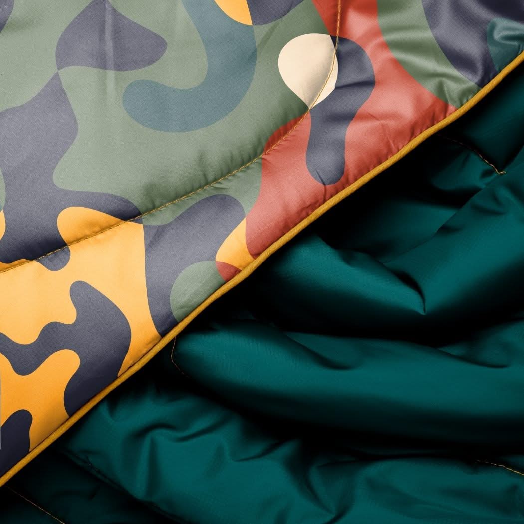 Original Puffy Blanket - Rustic Abstraction