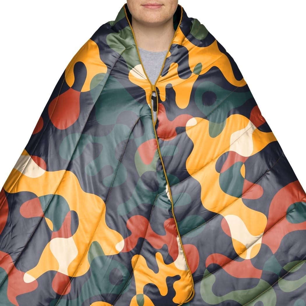 Original Puffy Blanket - Rustic Abstraction