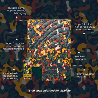 Original Puffy Blanket - Rustic Abstraction