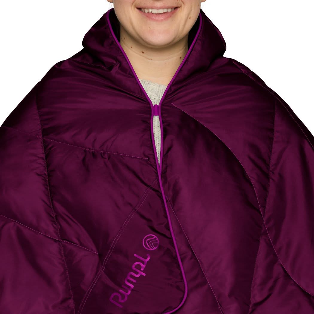 Travel Puffy Blanket - Plum