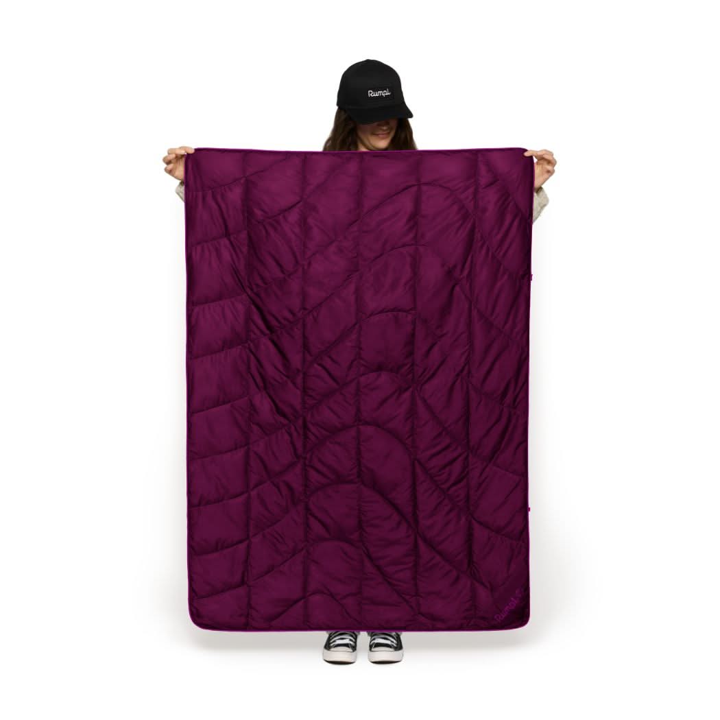 Travel Puffy Blanket - Plum
