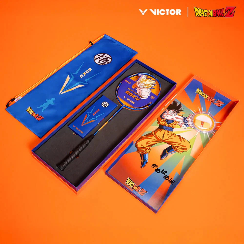 VICTOR x Dragon Ball Z Thruster Goku Racket Gift Box (Nautical Blue)