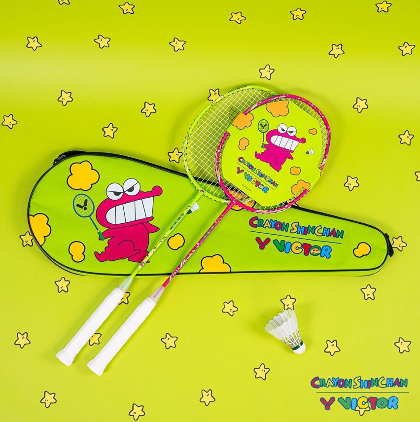 Victor x Crayon Shinchan Badminton Racket Set (ARC-CS Set)
